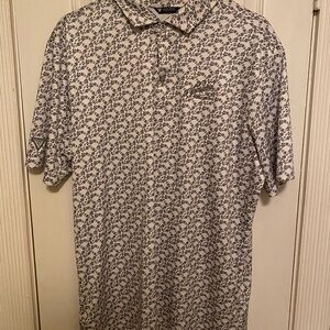 Men's Patterned Polo Shirt